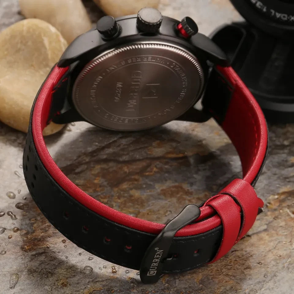 Curren 8250 Quartz Watch Leather Strap