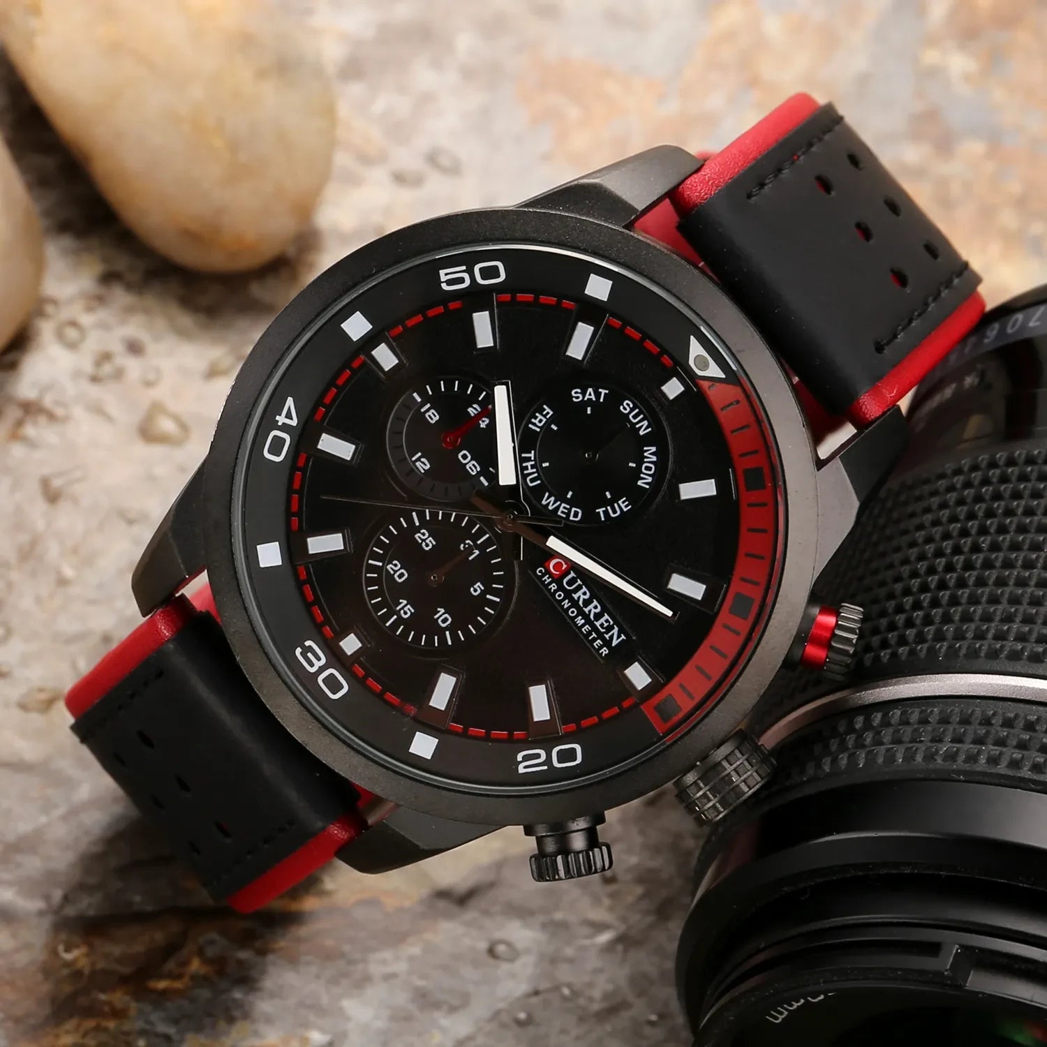 Curren 8250 Quartz Watch Leather Strap