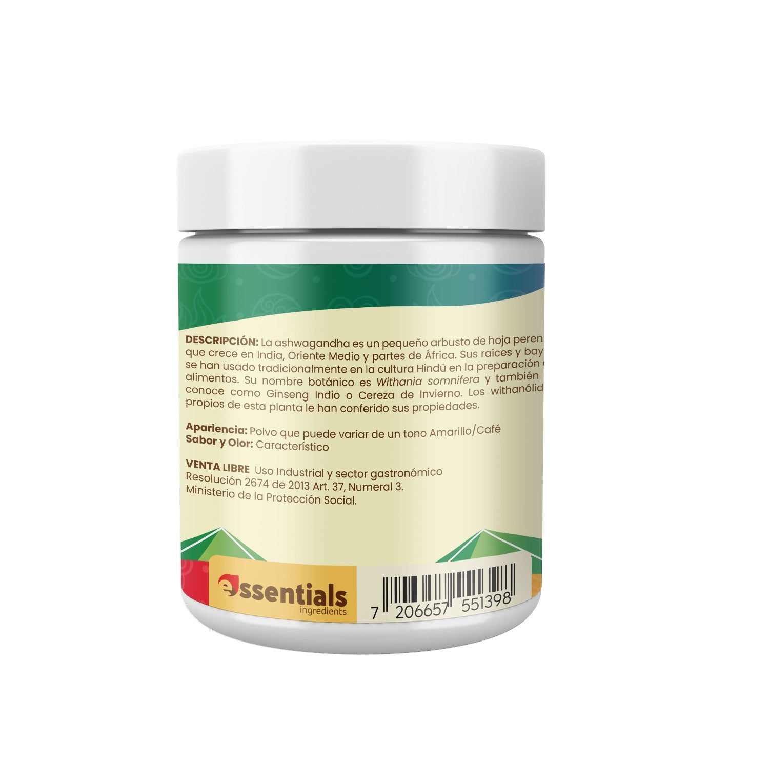 Ashwagandha 250 G Polvo esencia pura