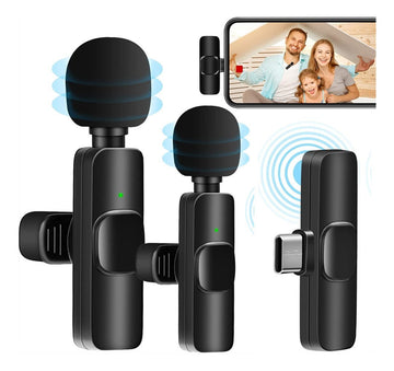 Microfono Inalambrico 2 En 1 De Solapa