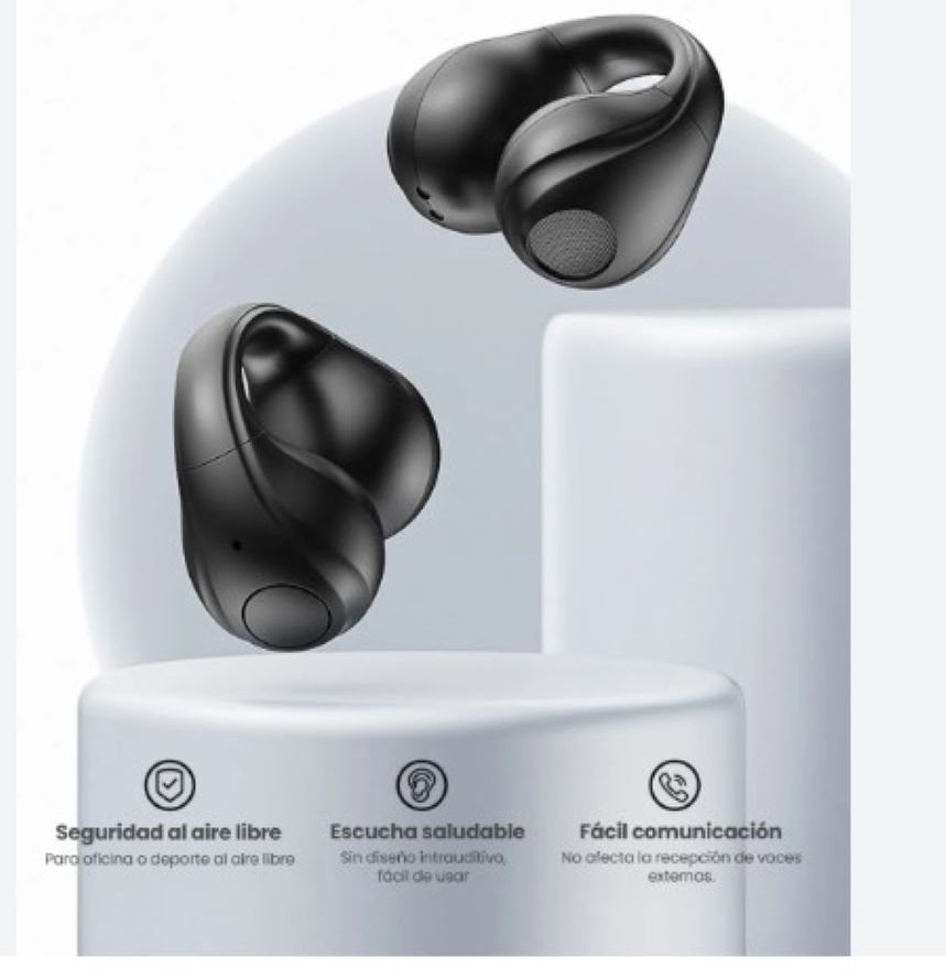 Audifonos Bluetooth Clipon F50 Negro