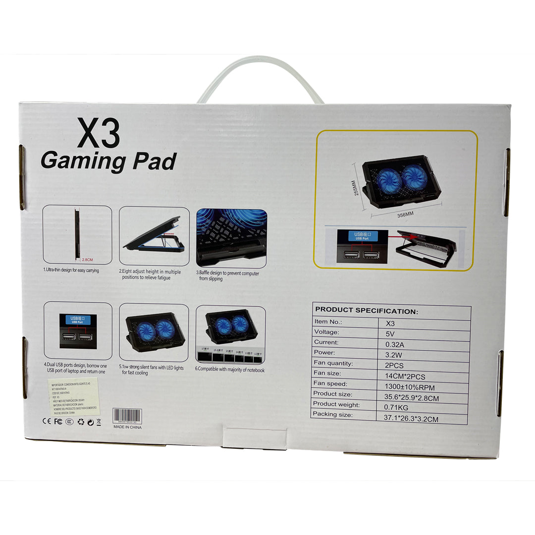 Base Refrigerante 2 Ventiladores