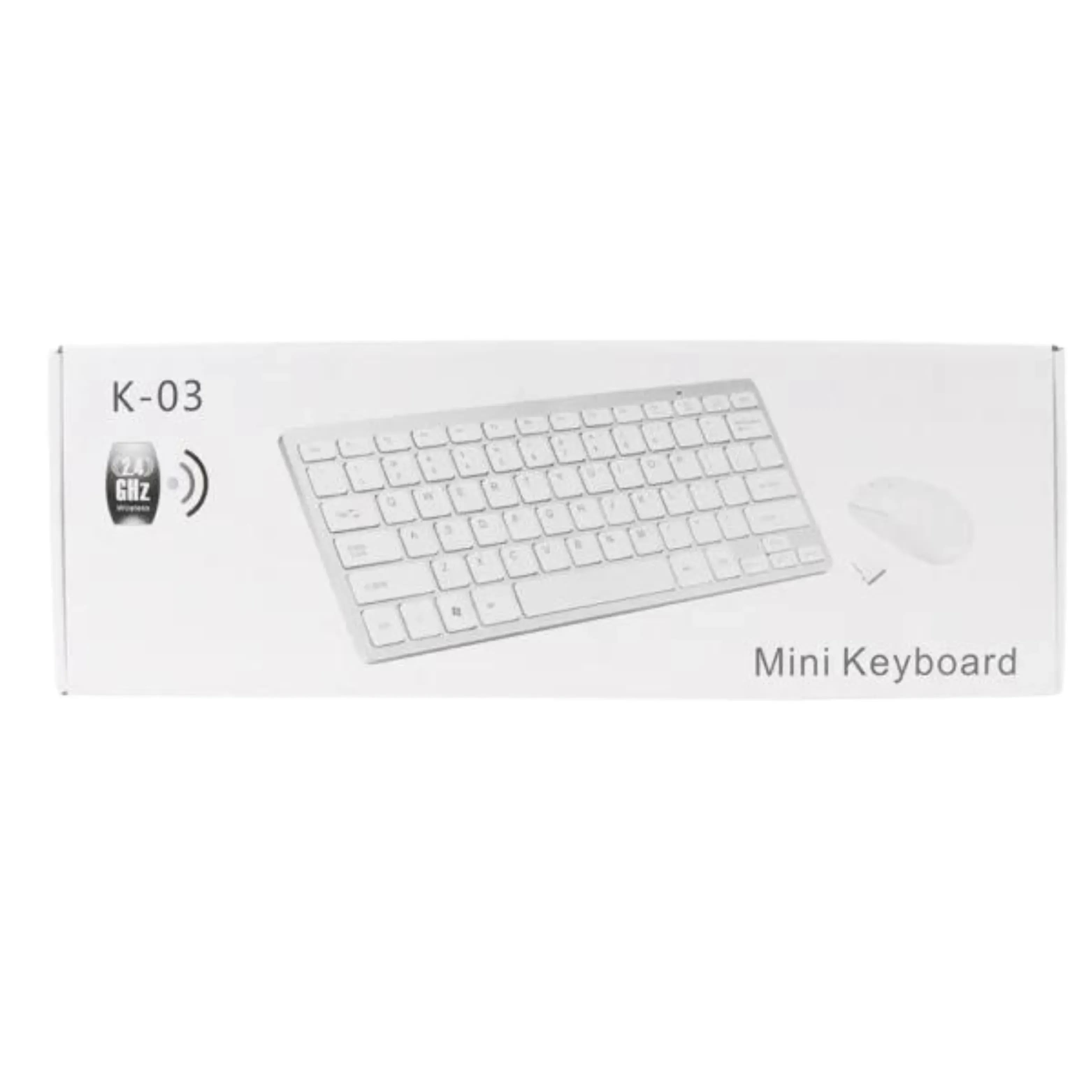 Combo Inalambrico Teclado Mouse Slim K03