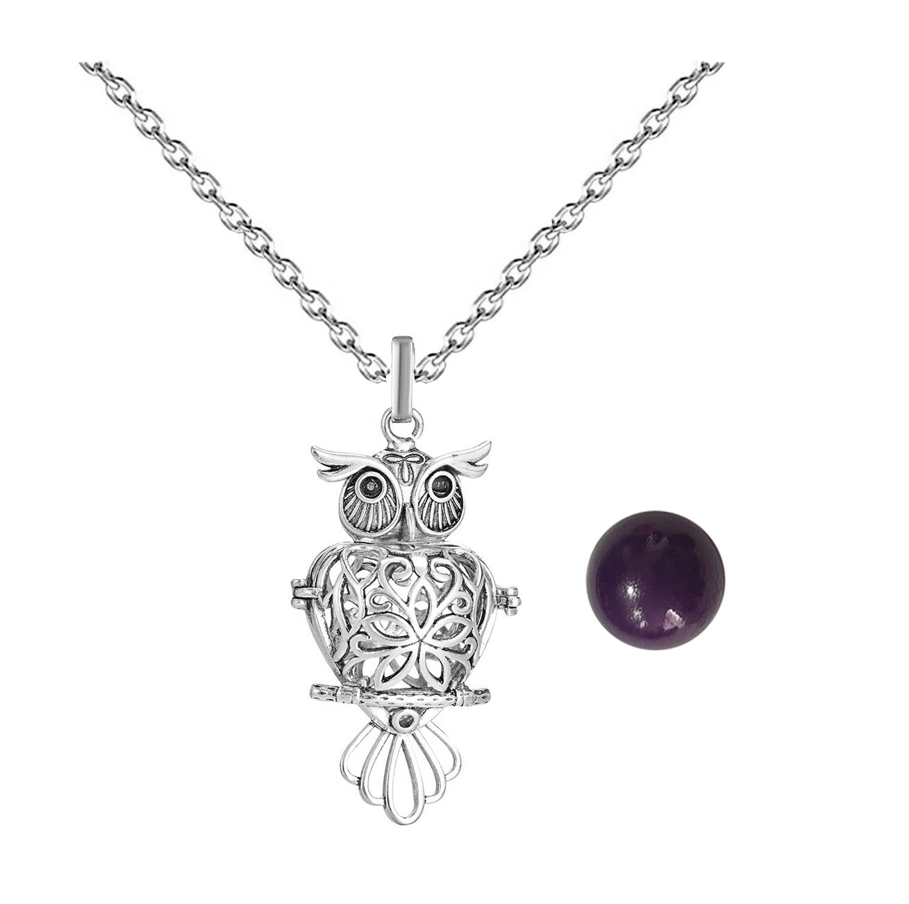 Wisdom Owl Angel Caller Necklace