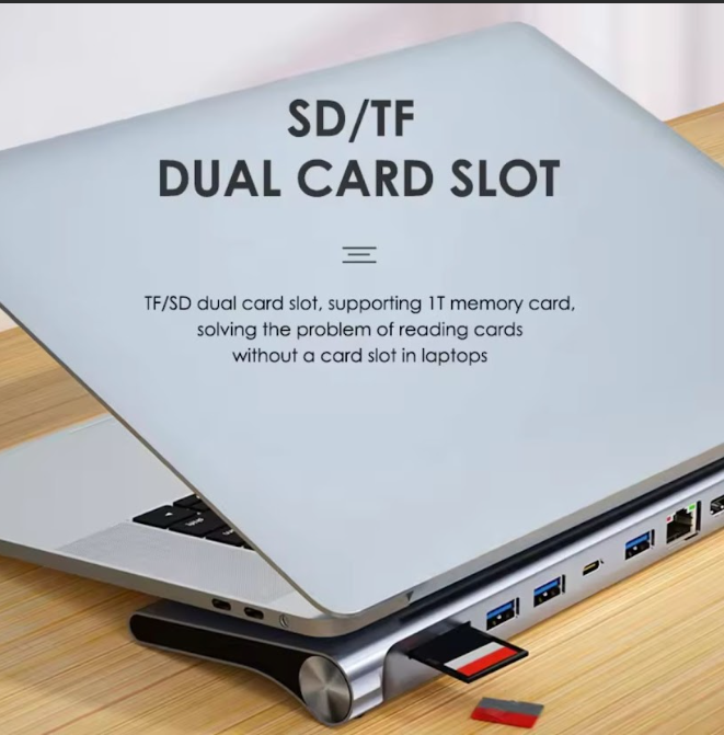 Hub Adaptador Usb Tipo C 12 En 1