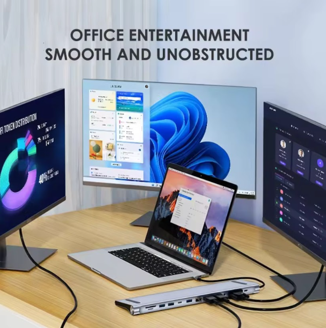 Hub Adaptador Usb Tipo C 12 En 1