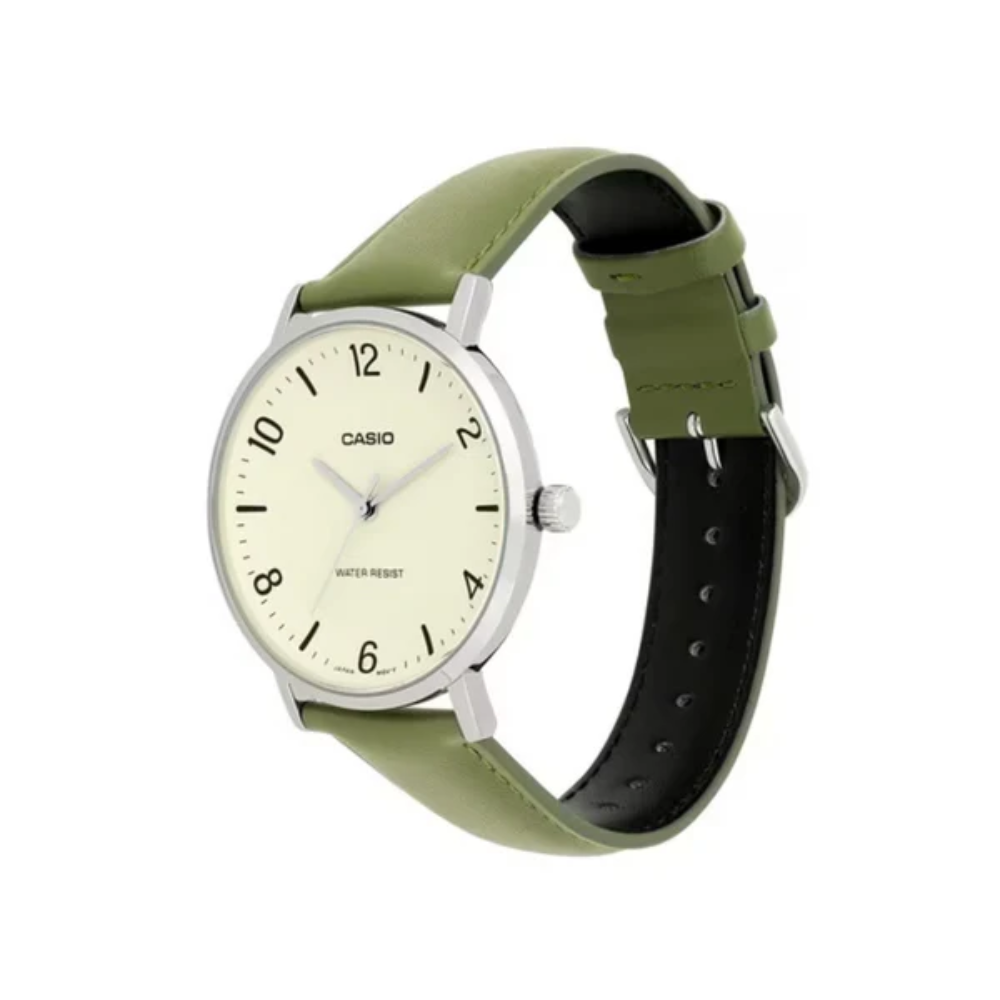 Reloj Casio Mtpvt03l7b En Cuero Hombre