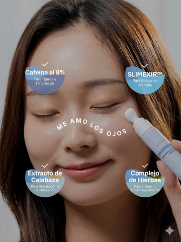 Crema de Ojos con Cafeína 8% + Gua Sha Terez & Honor – Reduce Ojeras, Bolsas y Líneas Finas
