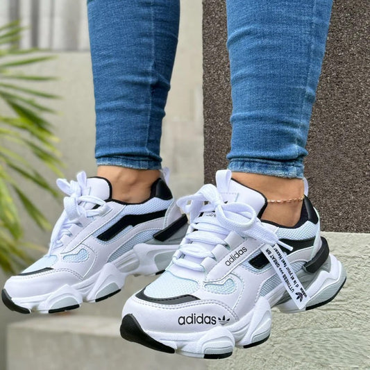 Tenis Deportivos Blancos para Mujer - Estilo Fashion