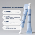 Crema de Ojos con Cafeína 8% + Gua Sha Terez & Honor – Reduce Ojeras, Bolsas y Líneas Finas